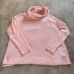 Anthropologie  Maeve Vanna Baby Pink Cowl
Neck Ribbed Sweater Size Medium Photo 2