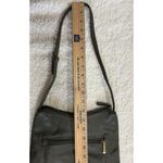 Stone Mountain Olive Green Leather Shoulder Bag with Zipper Pockets 10 X 6 VTG Photo 10