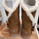 Koolaburra by Ugg Suede Bow Short Boots - Arlena Casual Outdoorsy Comfy Winter Fall Stylish Photo 3