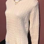 SheIn Cream Cable Knit Sweater Size Medium Photo 2