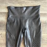 Spanx Faux Leather Moto Leggings Black Full Length Shaping Legging Size XS Photo 5