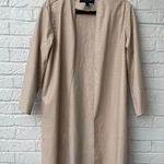 Marc New York  Faux Leather Snake Skin Beige Duster Cardigan Jacket size Small Photo 0