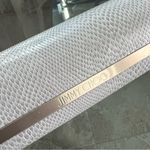 Jimmy Choo Hard Case with Wipe, Snakeskin Silvertone Hardware NEW w/o Tax Photo 4
