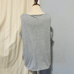 Coldwater Creek Plus Size 2X Gray Floral Print Sleeveless Semi-Sheer Top Women Photo 3