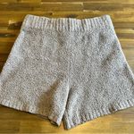SKIMS  Shorts Women's 2X 3X Gray Smoke Cozy Knit Sherpa High Rise Lounge Pull On Photo 1