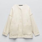 ZARA NEW  Chore Jacket M Cream Photo 0