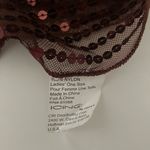 Icing  Brown Sequin Slim Scarf 59” x 6” Photo 4