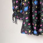 New For Love and Lemons Lexy Black Floral Long Sleeve Dress Size XS Photo 9