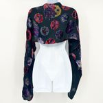 Chico's Womens VTG Vintage Asian Parasol Umbrella Print Silk Scarf Wrap Shawl OS Photo 5