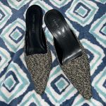 Laura Ashley  Cream and Black Pointed Toe Mules Photo 0