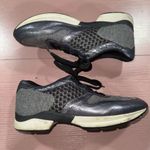 Tod's IT 38.5 Grey Leather Paneled Mesh Sneaker Photo 0