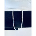 Sweet Pea 925 Sterling Silver Braided Flat Chain Necklace 17' 9.88 Grams‎ Sweet Sterling Photo 3