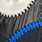 Carbon 38  black high neck whipstitch crop top Photo 4