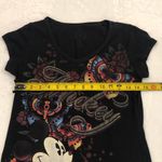 Disney Mickey Mouse The One & Only Butterfly Art Missy Black Shirt Women’s S. Photo 6