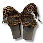 ZARA ‎ Leopard Print Clear Strap Heels Women EU 40 Chunky Block Heel Mules Photo 3