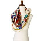 Talbots VINTAGE 100% Silk Ropes & Tassels Scarf Photo 3