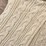 Aerie  Sweater Women OS Ivory Open Front Cardigan Cable Knit Sleevesless Mohair Photo 2