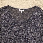 Charming Charlie Long Blue Flowy Tunic Shirt Photo 1