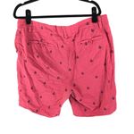 Cambridge Dry Goods Womens Pink Anchor Print Shorts Cotton Stretch Size 14W Photo 1