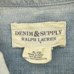 Denim & Supply Ralph Lauren  Chambray Ombre Button Down Shirt XL Blue Photo 6