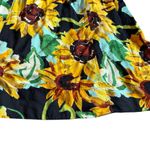 Maeve x Anthropologie Sunflower Print Dress Floral Strapless Cutout Back Small Photo 5