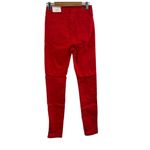 Vince  Blue Co Red Distressed High Rise Skinny Jean Size 3 New Photo 2