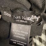 See You Monday  Black Distressed Laser Cut Sweatshirr Photo 2
