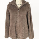 Love to Lounge Women’s Cozy Zip Up Hoodie Size S Textured Oversized Loungewear Photo 0