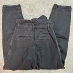 ALLSAINTS  Ralita Paperbag High-Rise Cropped Jeans – Black – Size 2 Photo 5