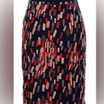 Boden Confetti Navy Colorful Multicolor Pencil Skirt | US 8L Blue Size undefined Photo 1