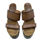 Pedro Garcia Leather Zig Zag High Wedge Shoes Size 7 Photo 3