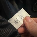 Talbots  Navy Blue Aberdeen Pique Knit Wool Blend Blazer 14P Photo 4