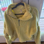 FP Movement by Free People Light Yellow Sherpa Pullover Size M Photo 0