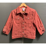 Women's Bass Jeans Jacket, L, Dusty Rose Pink Size L Photo 0