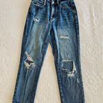 PacSun Medium Wash Distressed Mom Jeans Photo 0