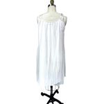 Sheer Pink Nylon Chiffon VTG Ladies Nightgown Appliques 1950s Small Photo 4