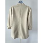 Aritzia Babaton Macauley Blazer Sz 12 Stone Off White Ruched Arm (b48) Photo 2