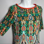 Eliza J  Shift Dress Womens Size 4 Bold Boho Colorful Maximalist Abstract Party Photo 1