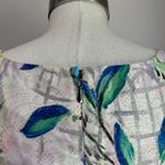 Anthropologie Anthro Leifsdottir Parrot Print Brocade Peplum Gold Pink Metallic Blouse Sz 6 Photo 6