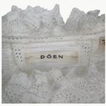 DÔEN Ari Eyelet Embroidered Button Front Organic Cotton Tank | Medium | Salt White Photo 10