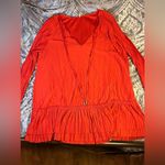 Free People Burnt Orange Accordion Style Medium Dress Photo 7