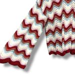 27 Miles Crochet Knit Multicolor Wonder Top Red Size M Photo 4