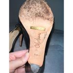 Cole Haan  Collab BLACK LEATHER PEEP TOE SLINGBACK SHOES HEELS 8 Photo 4