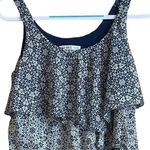 Robbie Bee  Navy Blue and Cream Ruffle Dress‎ Sz 6 Photo 1