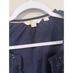Boden Collared Notch Neck Cotton Top Polka Dot Size Us 16 Womens 2329 Blue Photo 3