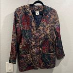 Vintage Multicolor Blazer with Button Details Red Size 18 Photo 1