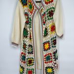 Grandma square Knit Colorful Crochet Open Photo 2