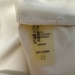 Calvin Klein CALVIN KLEIN White Sleevless Shell Top, Size Medium Photo 4