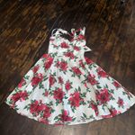 Hell Bunny Vixen pinup girl retro M rockabilly rose dress Photo 2
