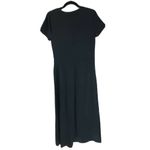 H by Halston Regular Short-Sleeve Twist Front Maxi Dress Stretch Black Size XS Photo 1